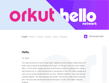 Tablet Screenshot of orkut.com